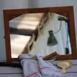 Ancien miroir en bois