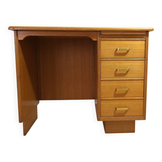 Vintage light wood desk – 1960s/70s – mid-century modern style