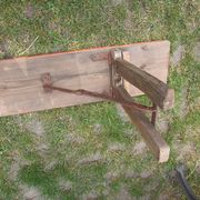 Table + 2 brewery benches - former brewery l.f. haag ingwiller - prey