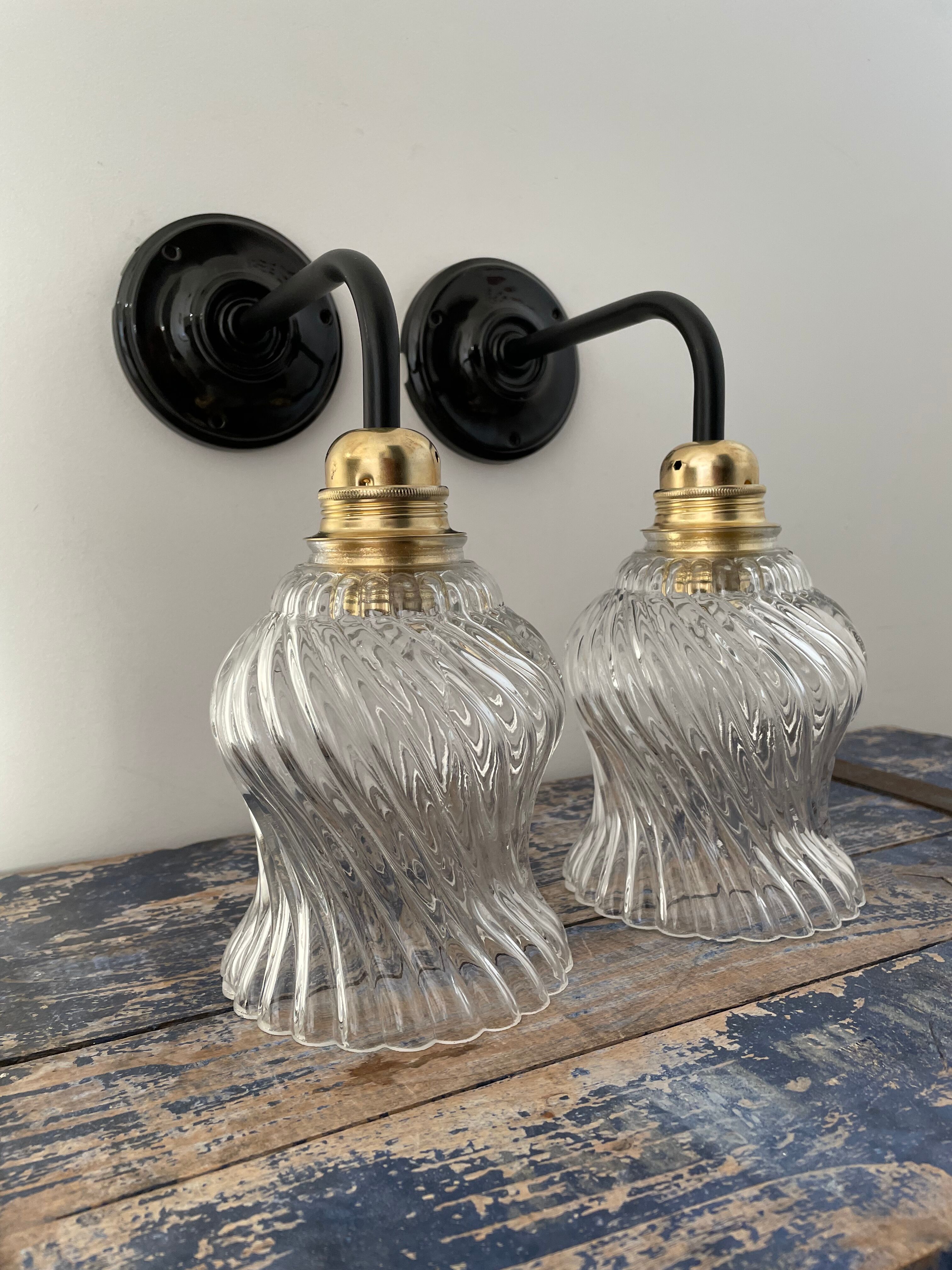 Pair of vintage wall lights