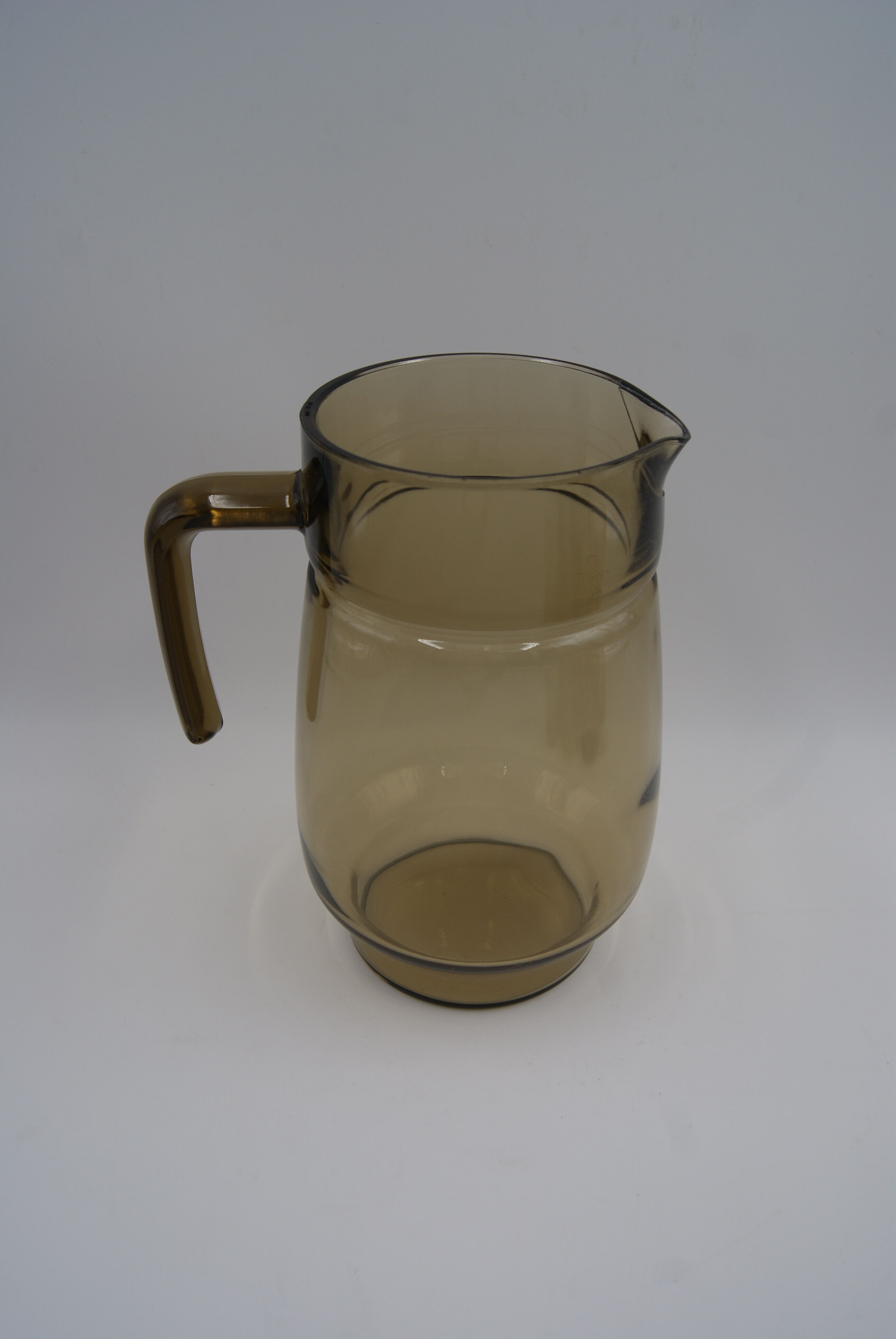 Vintage smoked glass service