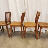 Vintage STOL Kamnik Wooden Dining Chair: 1960s Yugoslavia Bistro Style