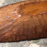 Plat ovale en bois martelé