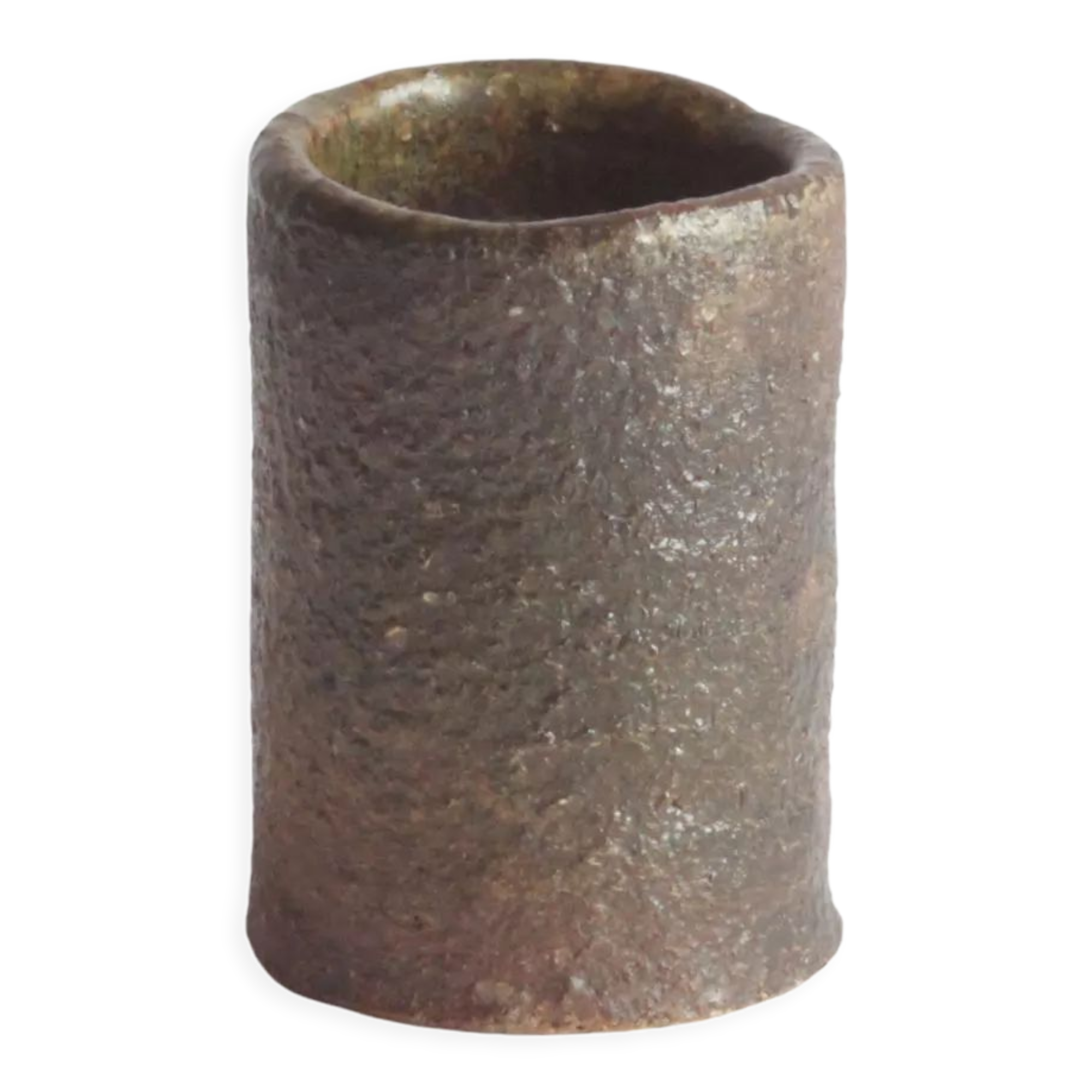 Brown ceramic vase by Paul Envalds for Arabia Finland 1960/1970
