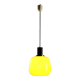 Vintage metal and glass pendant light design Italy 1960s