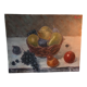Still life painting with fruit basket