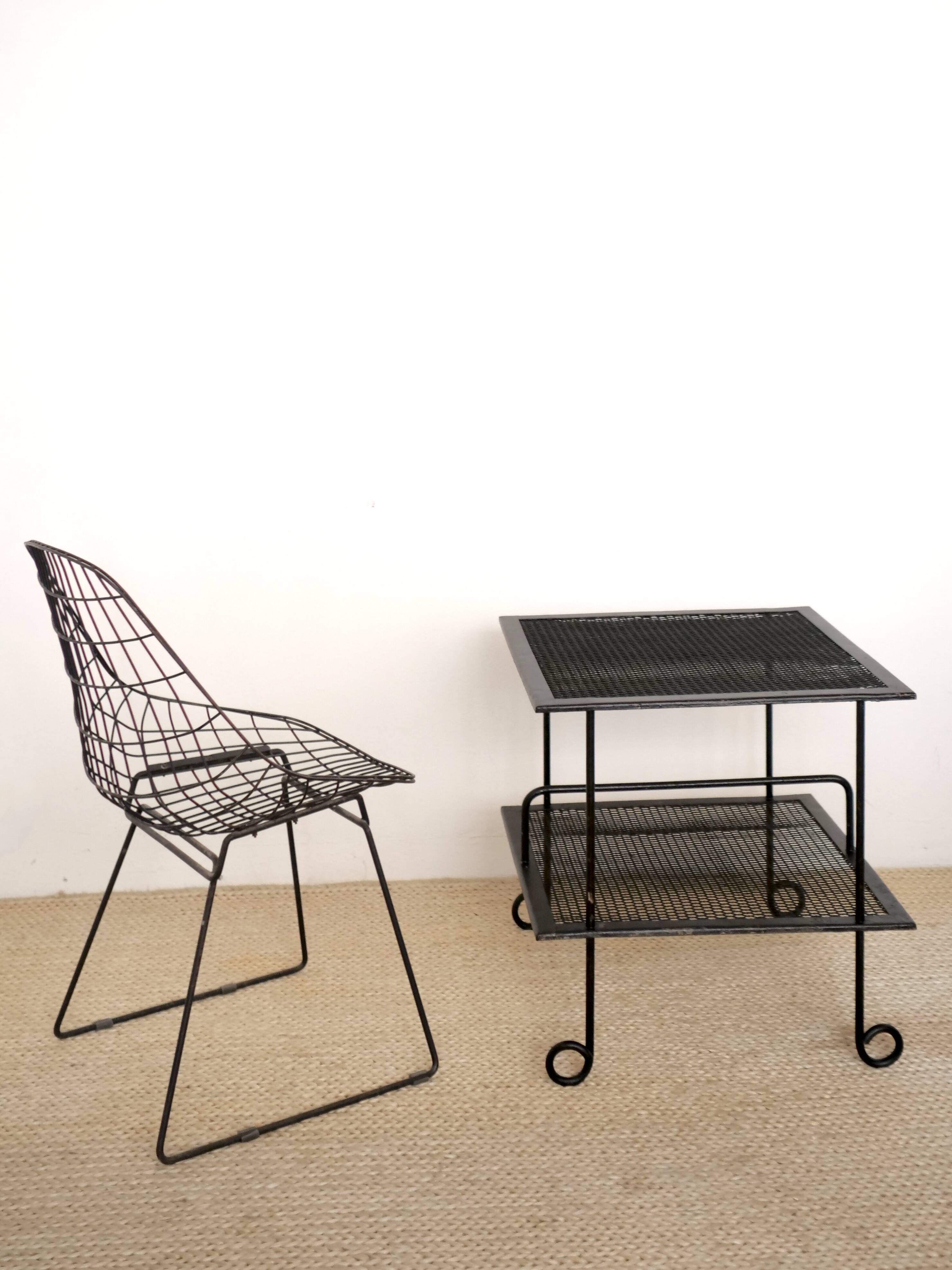 1950s metal side table