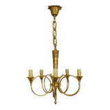 Chandelier Aux Trompes de Chasses in bronze 5 lights Louis XVI-Directoire style