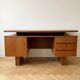 Vintage Scandinavian wooden executive desk