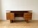 Grand bureau de direction scandinave vintage en bois
