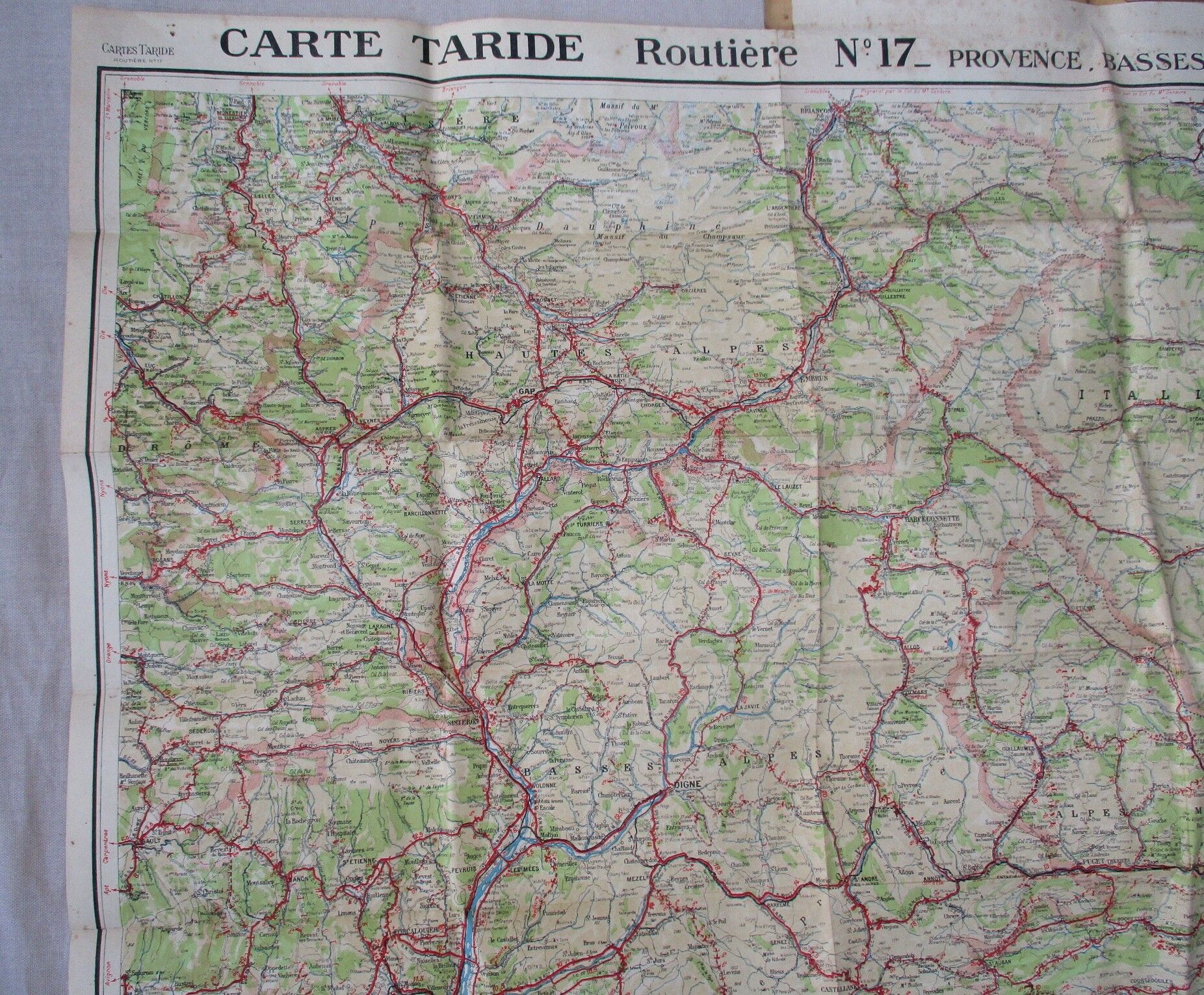 Carte Taride Provence Basses Alpes