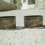 Pair of art deco towel rings