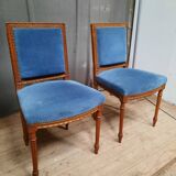 Paire de chaise style louis XVI