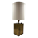 Hollywood regency brass table lamp base, Romeo Rega Italy, 1970s
