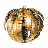 Golden metal palm tree hanging lamp 70