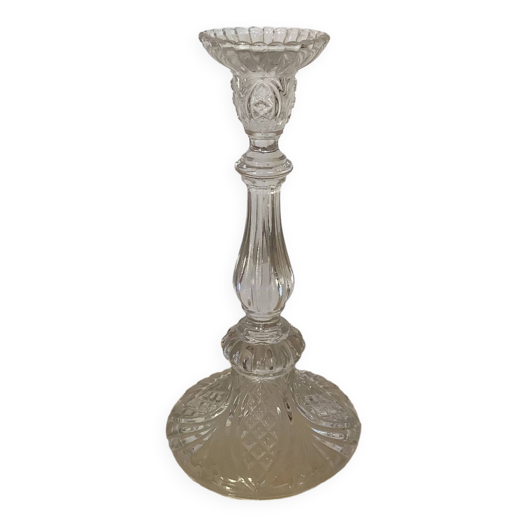 Grand Bougeoir De Table Candélabre/chandelier Design Vintage Doré