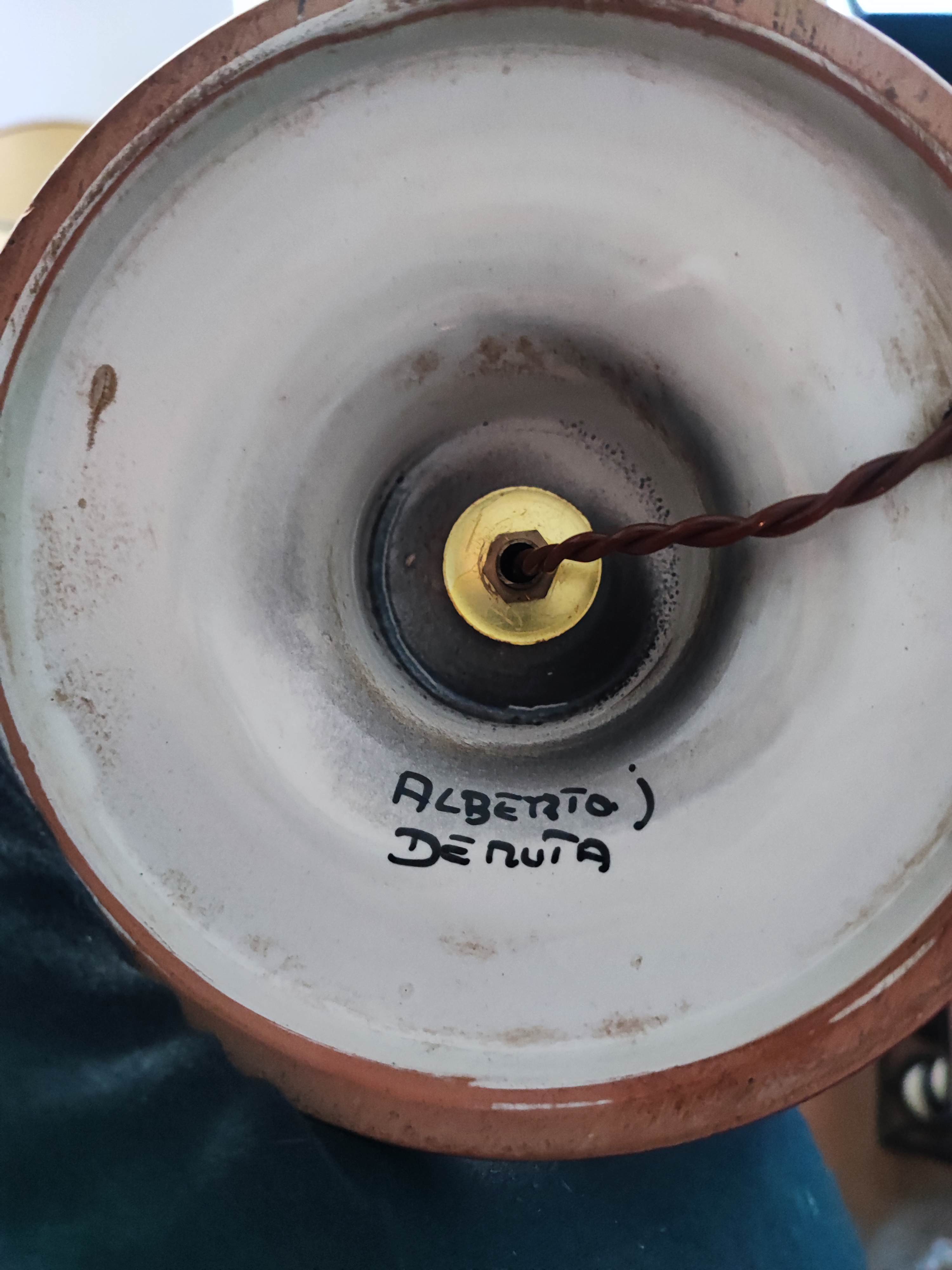 Ceramic lamp Alberto DERUTA