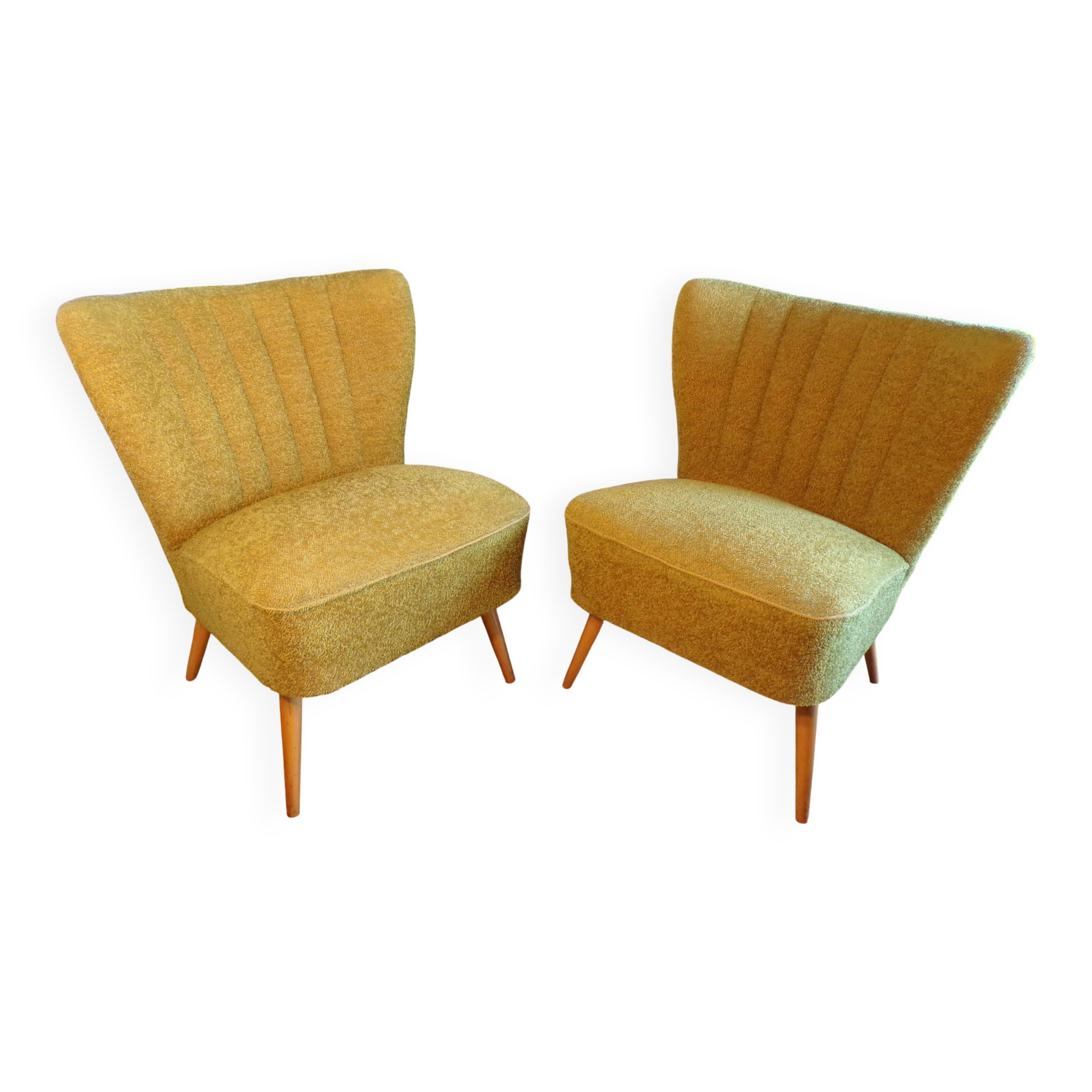 Pair of cocktail armchairs