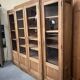 oak display cabinet with 4 doors