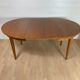 Table ronde vintage en noyer 1960