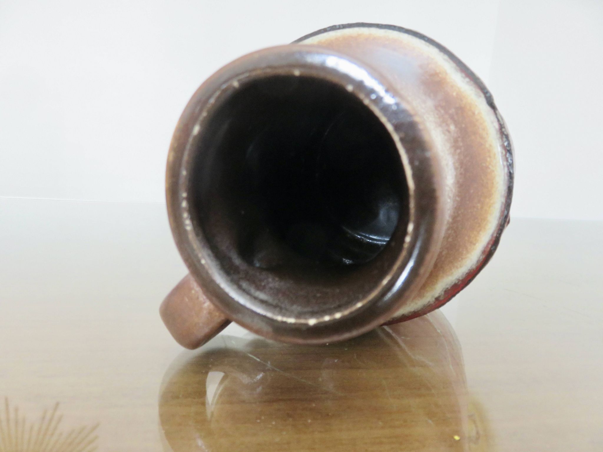 Vase en céramique, avec anse, West Germany, 1970