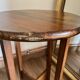 Wooden pedestal table