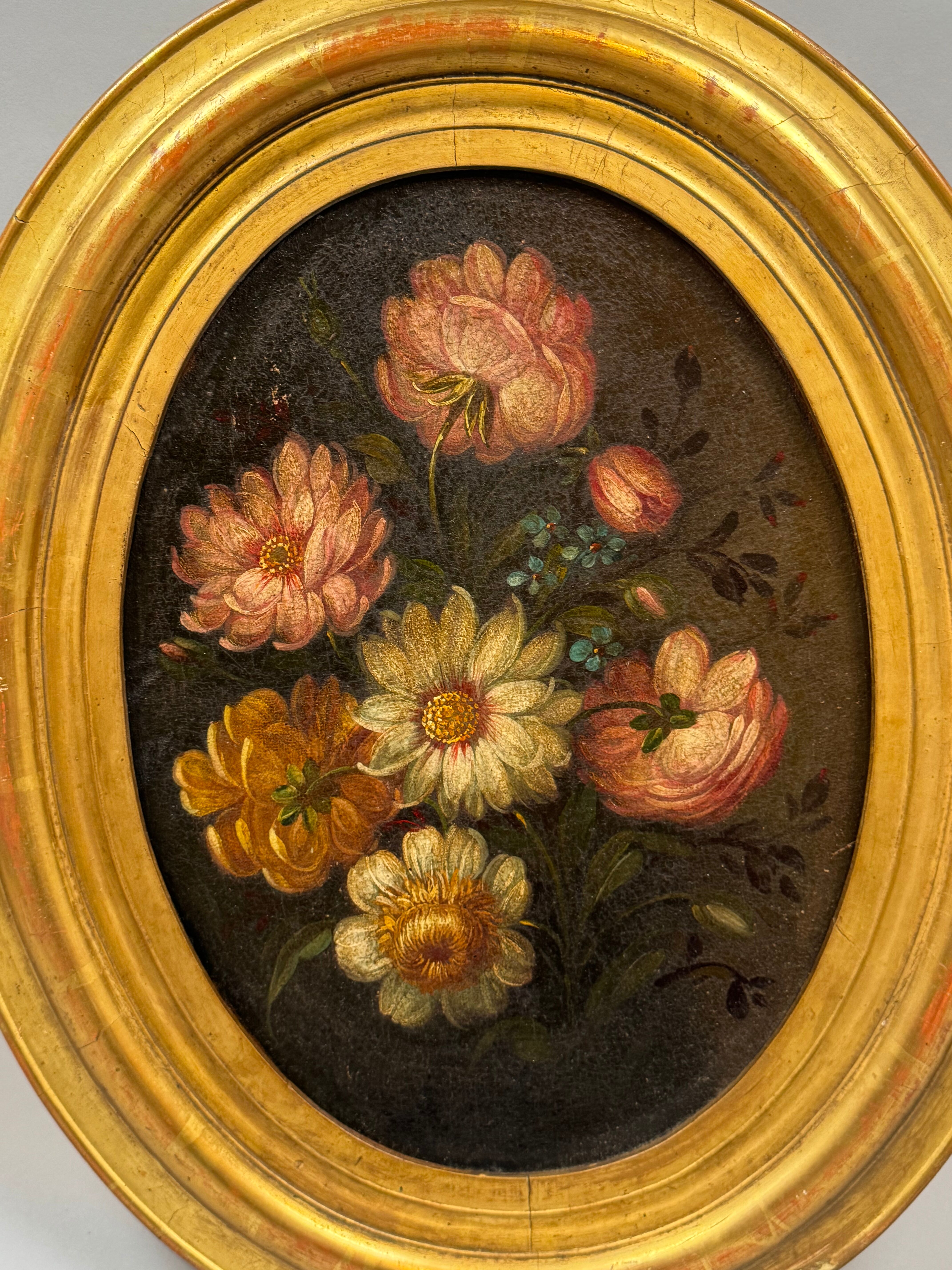 Paire de natures mortes florales