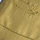 Old cloth in pure thread washed linen tinted in vermeil