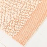6x10 Pale Salmon Beige Handmade Contemporary Vintage Rug