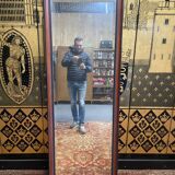 Between two mirror with beveled glass