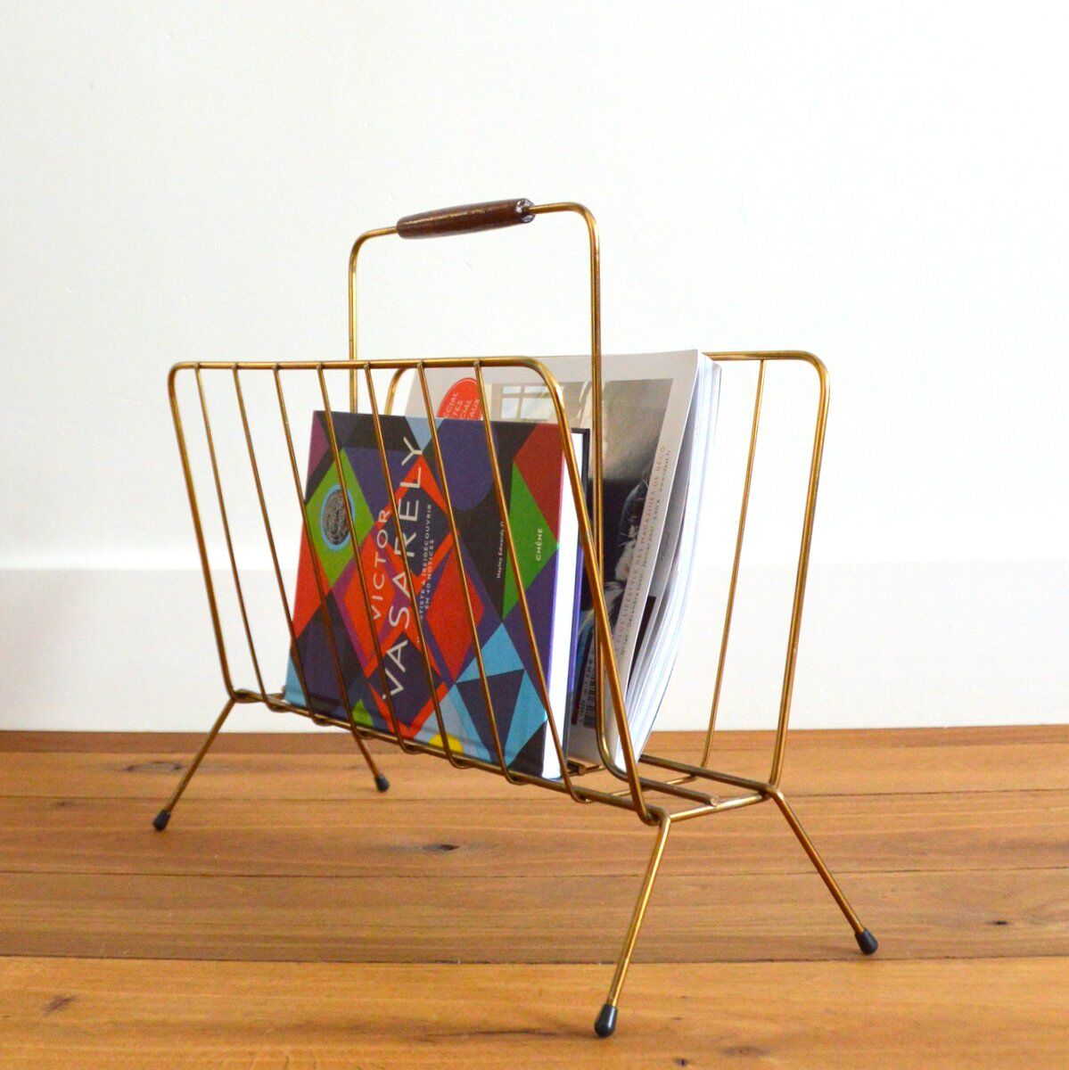 Vintage magazine holder 1950s