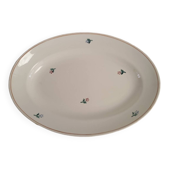 Plat porcelaine L'Amandinoise