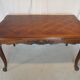 Extendable rectangular table with Italian extension cords