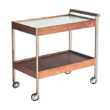 Vintage dessert in teak, brass and glass, 1960