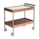 Vintage dessert in teak, brass and glass, 1960