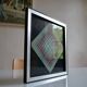 Victor vasarely impression offset annees 70 + cadre alu d'epoque