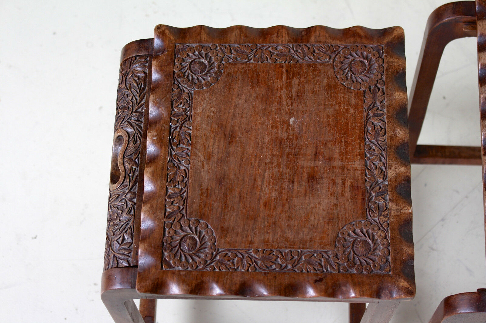 Antique oak carved art & crafts buffet