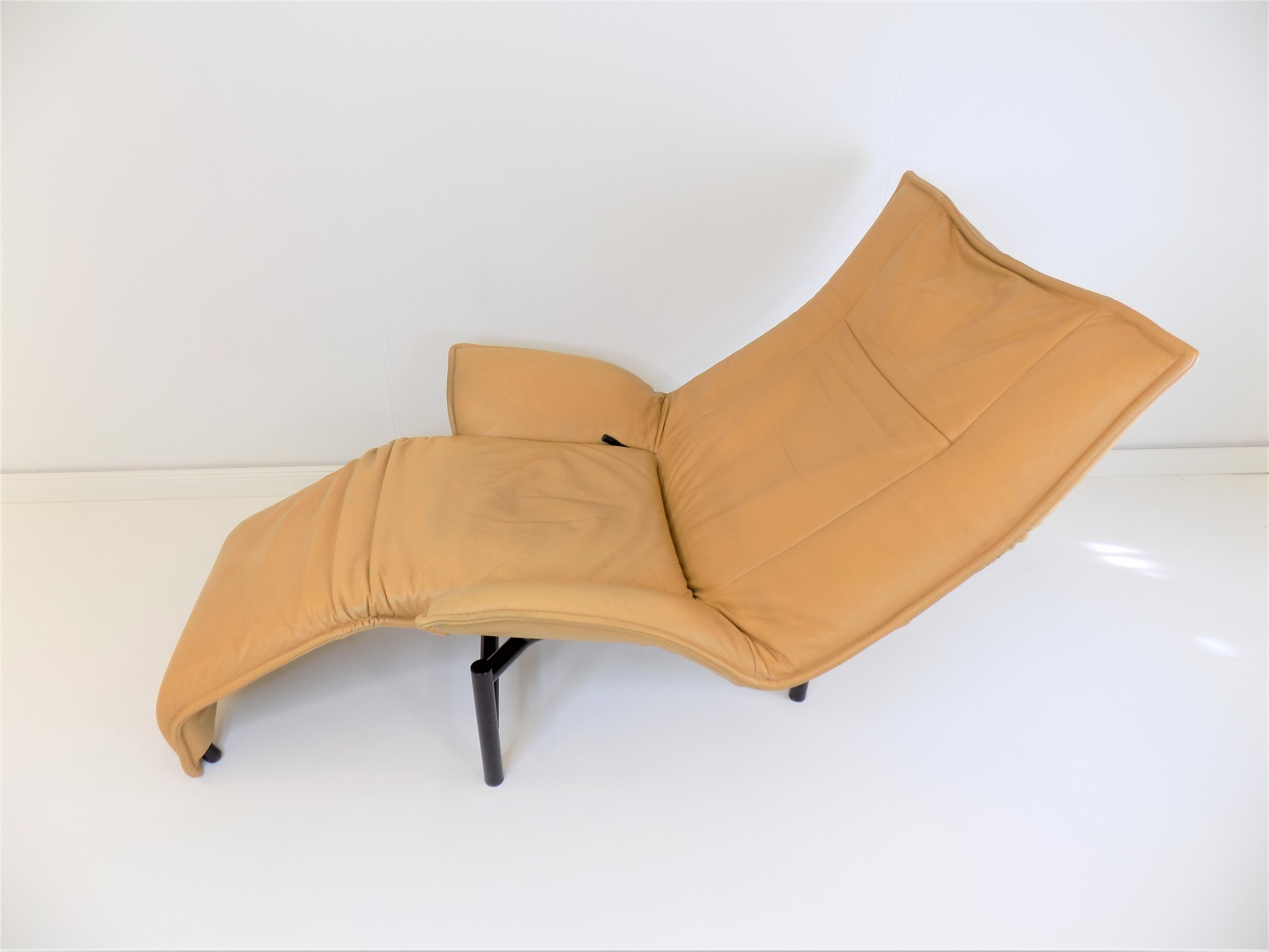 Cassina Veranda leather armchair by Vico Magistretti