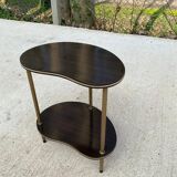 Double-top bedside table in golden rosewood