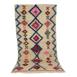 Handmade moroccan berber carpet 254 x 133 cm