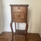 Pink marble bedside table
