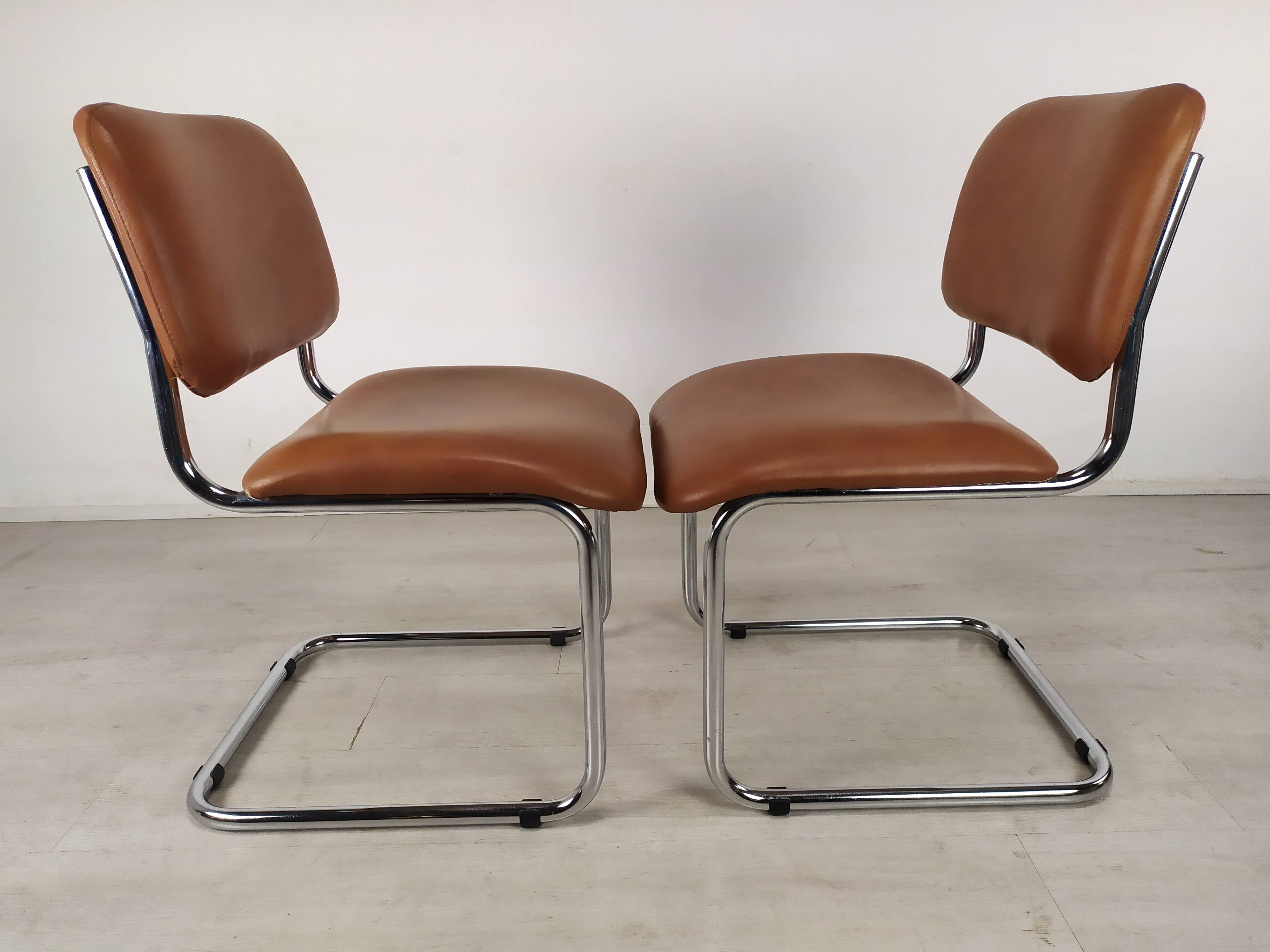 Imitation leather chairs