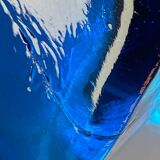 Blue glass vase, 1960s, Gunther Lambert