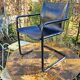 4 Matteo Grassi armchairs in black leather