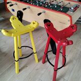 Pair of Brutalist Bar Stools