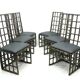 Chaises en rotin, 1970