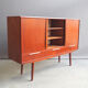 High 60's teak veneer sideboard with bar