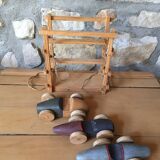 Three old wooden cars