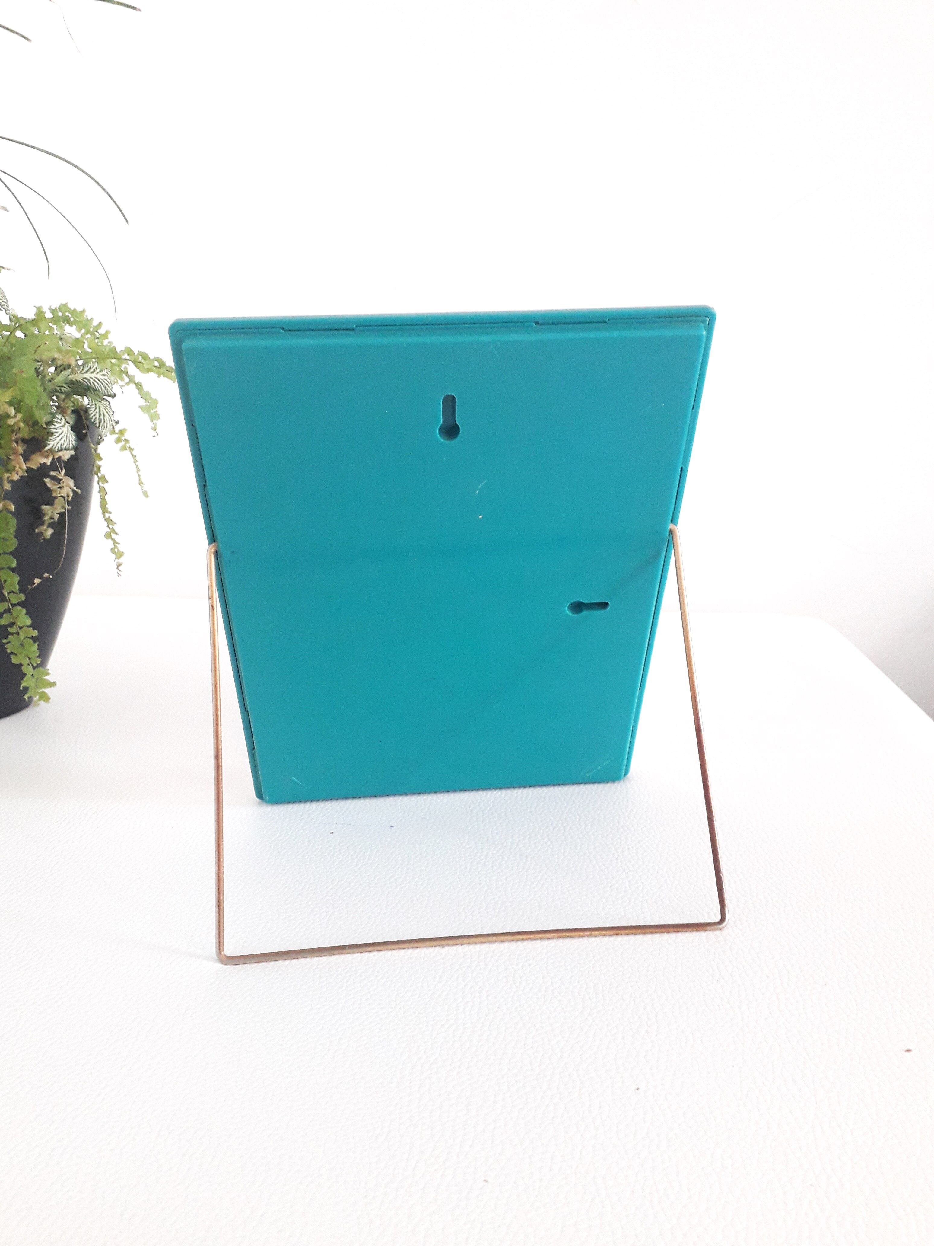 Vintage barber mirror Clément Gaget '' CLE '' Blue plastic - 1900