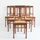 Suite de 6 chaises anciennes Art Déco, 1930